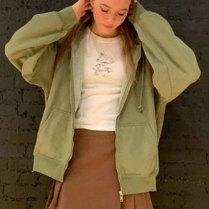 matcha oversized christy hoodie
